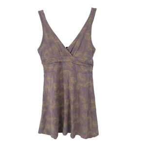 Patagonia Dress Womens Medium Fit Flare Sleeveless Knee V Neck Floral Margot